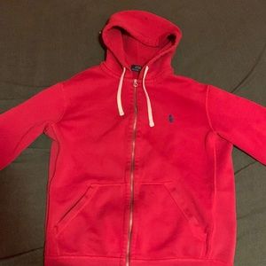 Red Polo Hoodie